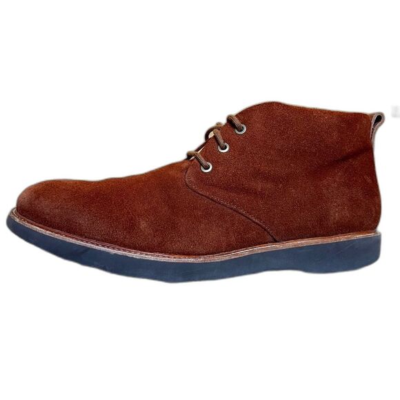 Samuel Hubbard Mahogany Brown Suede Re-Boot Chukka Lace Up Boots Men’s Size 13 - Picture 1 of 15